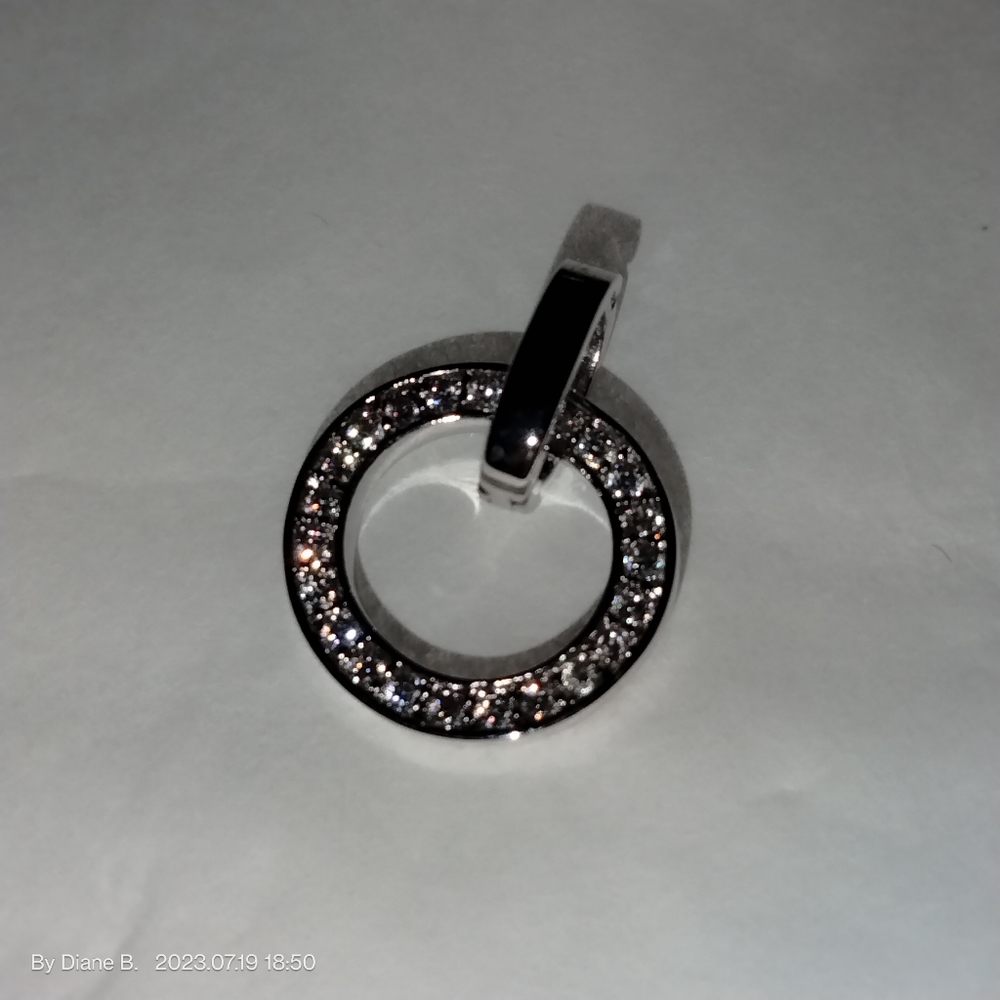 Eternity Circle  CZ Pendant